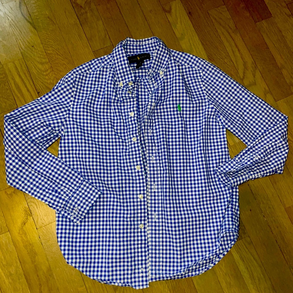 Ralph Lauren boys button down shirt size 10/12
